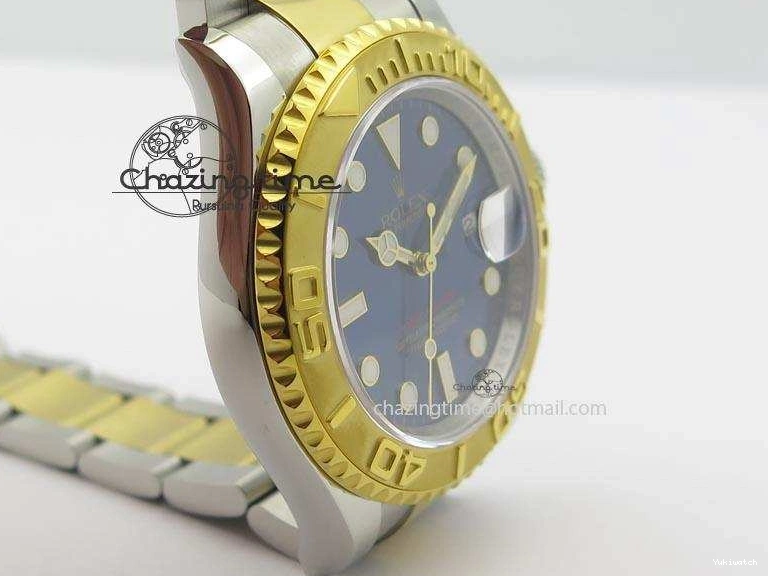 Dial Bracelet Yacht-Master 116622 On SS JF Best Blue A2836 Edition YG 0215